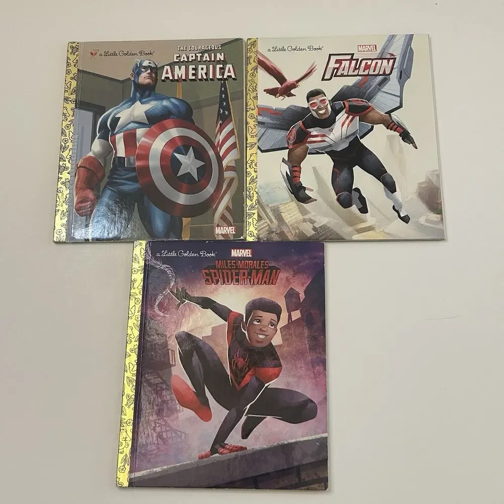 Marvel Avengers Little Golden Book Lot 11 Dr Strange Spider Man Cap America….